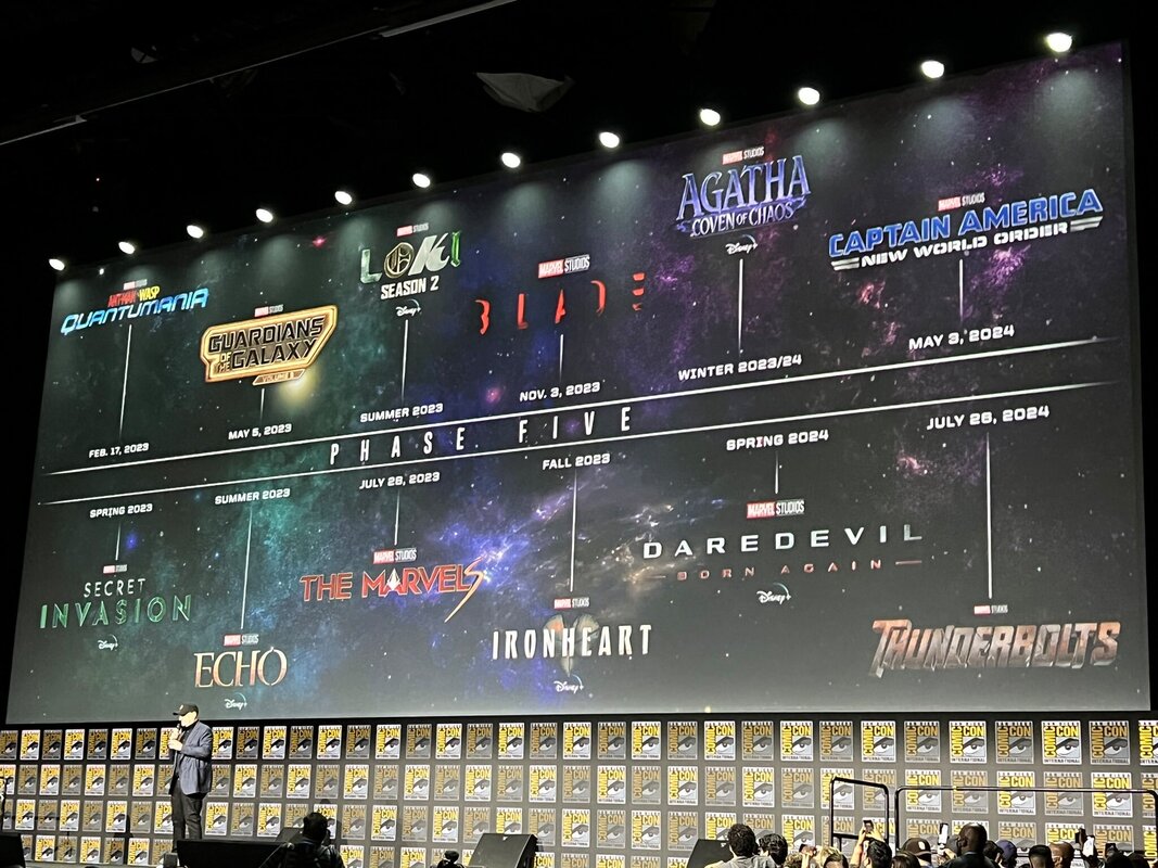 Marvel Studios Unveils Remaining MCU Phase 5, Teases Phase 6 at SDCC